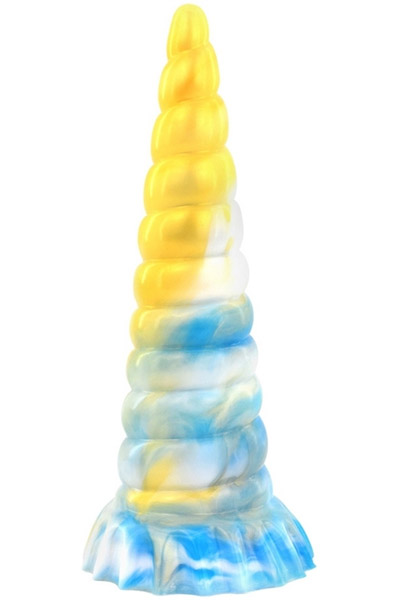 Plug Korn Gold-Blue 25 cm Dragon dildo