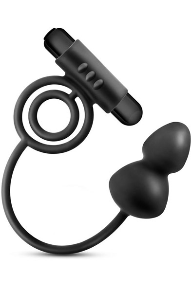 Anal Adventures Anal Plug With C-Ring Analplugg med penisring | | Intimast