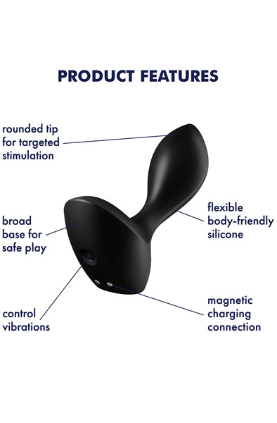 Alternativ bild 1 för Analplugg Satisfyer Svart