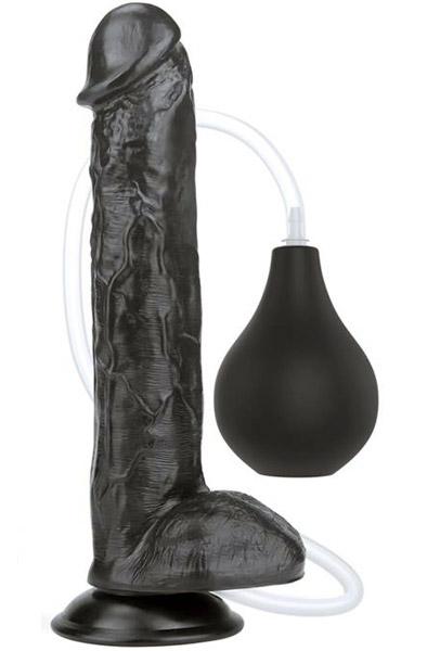 Lovetoy Squirt Extreme Dildo Black 28cm Sprutande dildo | | Intimast
