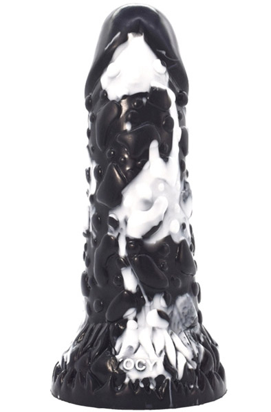 Toadyk Dildo Black-White 22 cm Dragon dildo