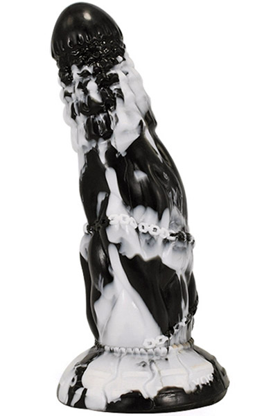 Dildo Fheniks Black-White 21 cm Dragon dildo