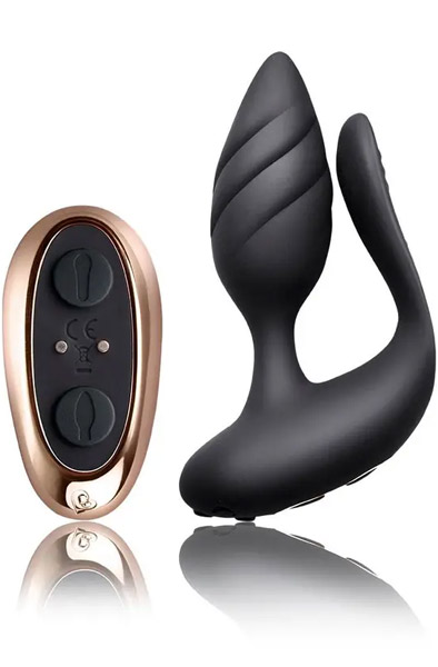 Rocks Off Cocktail Remote Control Plug Black Parvibrator |  | Intimast