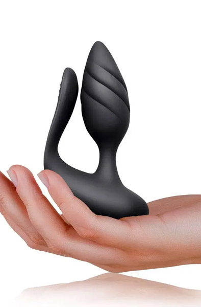 Alternativ bild 1 för Cocktail Dual Motor Couples Toy - Svart