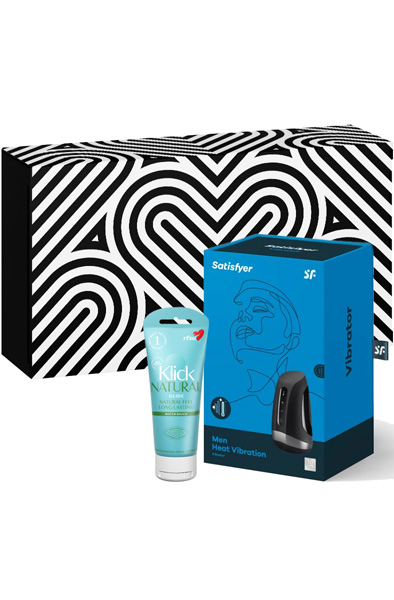 Satisfyer Men Heat Vibration + RFSU Klick 100ml Paketerbjudande