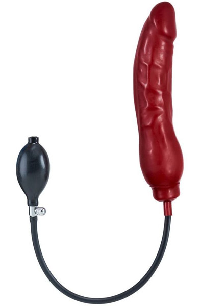 Mr B Inflatable Dildo Solid Dildo XL Red 23cm Uppblåsbar dildo