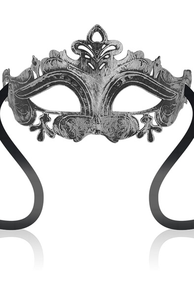 Ohmama Masks Venetian Eyemask Silver Mask