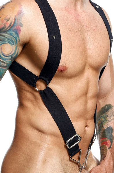 MOB Eorticwear Straigh Back Harness O/S Bondage sele