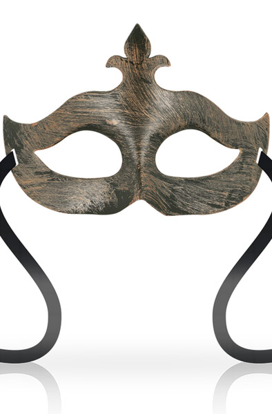 Ohmama Masks Fleur De Lis Eyemask Copper Mask