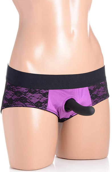 Strap U Envy Strap-on Harness With Dildo Purple Strap-on med sele