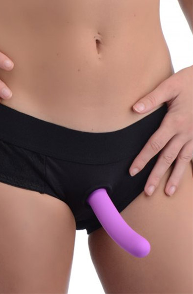 Strap U Envy Strap-on Harness With Dildo Black Strap-on med sele
