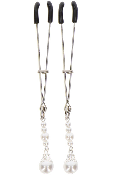Taboom Tweezers With Pearls Silver Bröstvårtsklämmor