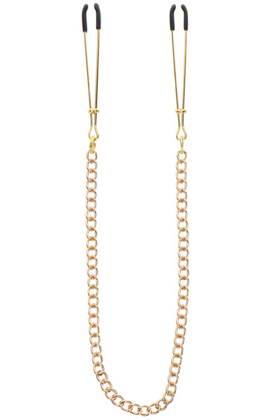 Taboom Tweezers With Chain Gold Bröstklämmor med kedja