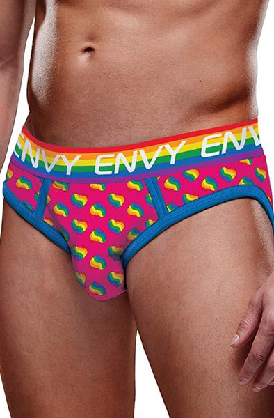 Rainbow Hearts Bubble Butt Jock L/XL Jockstrap