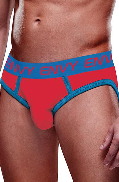 Solid Envy Jock Red Blue S/M Jockstrap