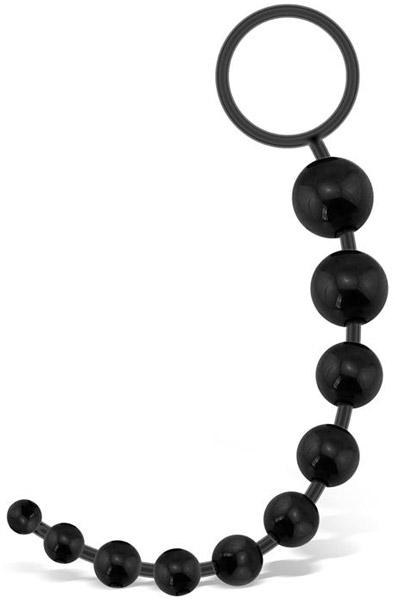 G.Flex Bendable Anal Beads Black Analkulor