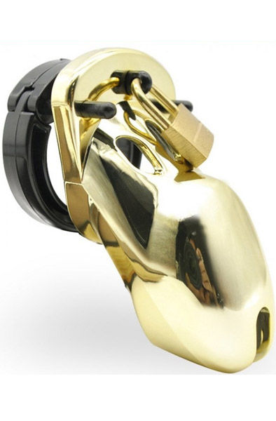 Herald Chastity Cage Gold Kyskhetsbur