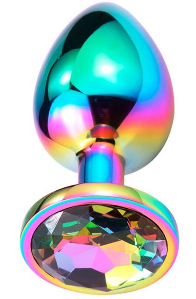 Space Journey Butt Plug With Jewel Medium Analplugg metall