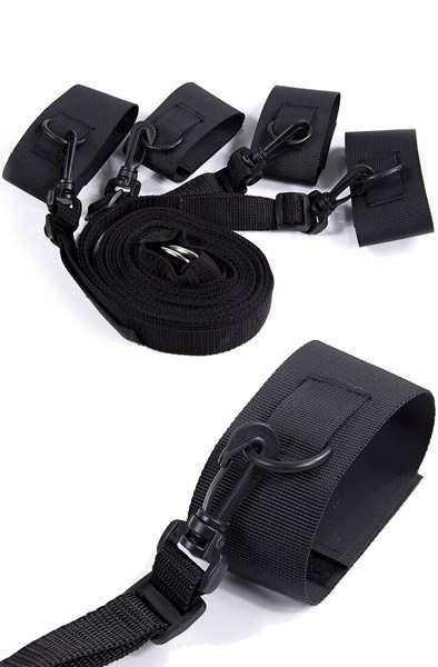 Ohmama Nylon Velcro Bed Bondage Restraints Positionshållare