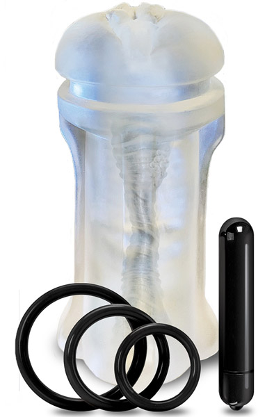 Mstr B8 Squeeze Vibrating Pussy Pack Masturbator