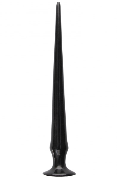 Ass Spike Dildo Black 33 cm Extra lång analdildo