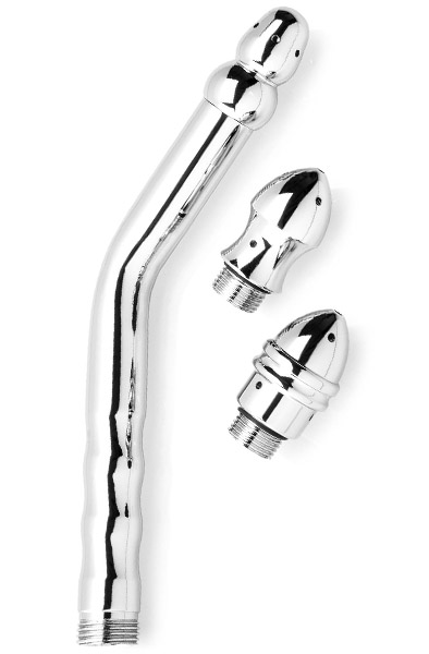 Zenn Exclusive Anal Shower Set With 3 Heads Duschmunstycke