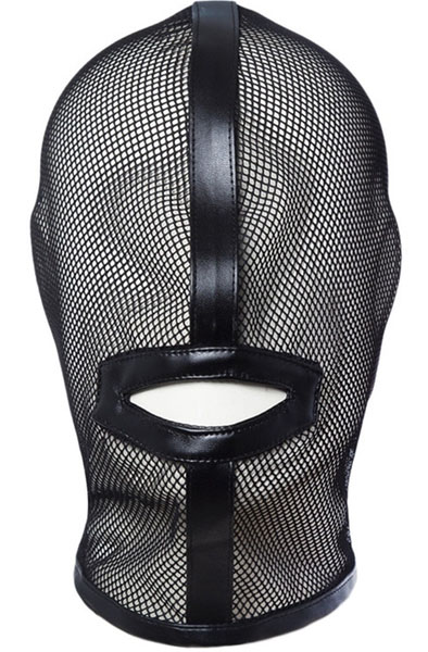 Black Mesh Hood BDSM mask