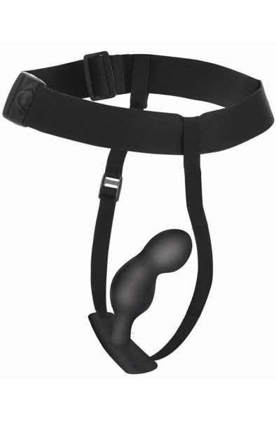 P-Spot Plugger Anal Plug With Harness & Remote Control Prostatavibrator