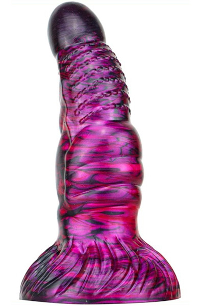 Metallic Fantasy Dildo Nirp Purple/Black 18 cm Dragon dildo