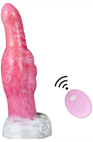 Pink Alien Faelight Vibrating Dildo 22 cm Dragon dildo
