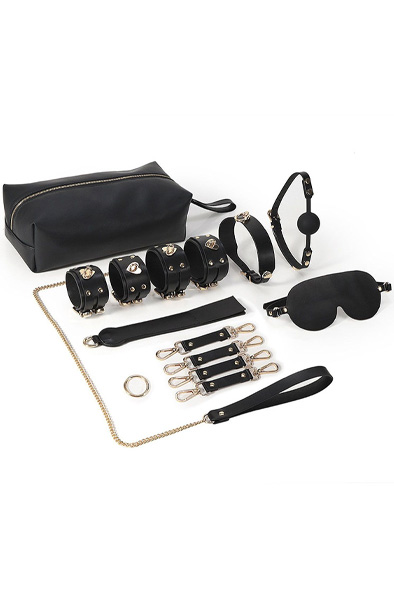 Kiotos BDSM Luxury Kit Black Bondage paket