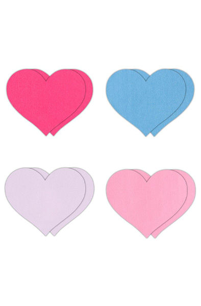 Pretty Pasties Heart II Assorted 4 Pair Nipple covers