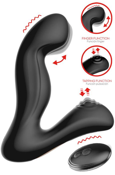 Prostate Massager With Tapping & Finger Wiggle Function Prostatastimulator