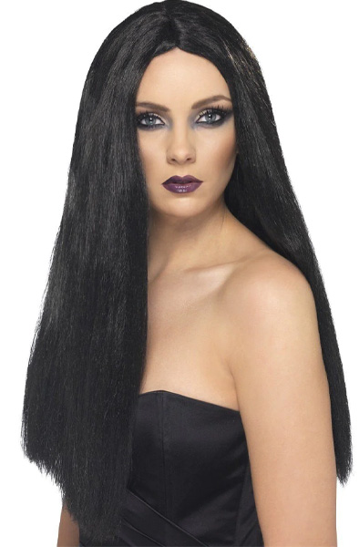 Long Straight Wig Black Peruk