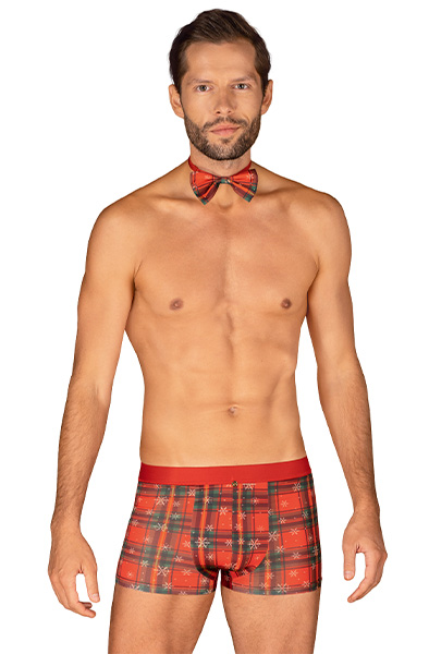 Obsessive Mr Merrilo Boxer Shorts & Bow Tie S/M Kalsonger