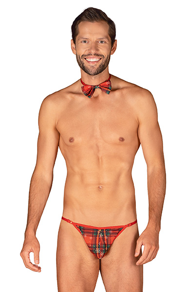 Obsessive Mr Merrilo Thong & Bow Tie O/S Stringkalsong