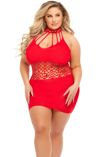 Rich B Phase Dress Red Queen Size Klänningar & Kjolar