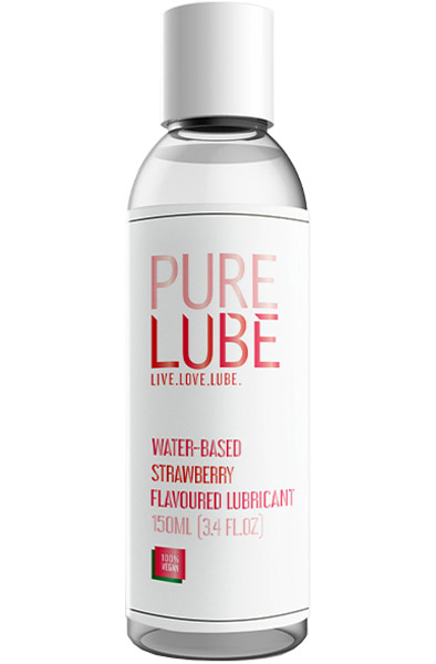 Pure Lube Strawberry Flavoured Lubricant 150 ml Glidmedel med jordgubbssmak