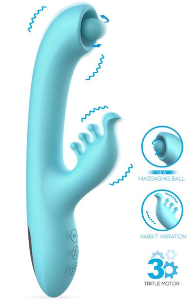 Murly Soft Massaging Ball With Doble Vibration Rabbitvibrator