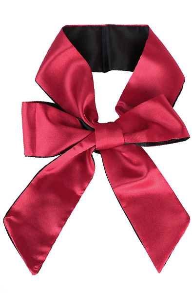 Satin Long Blindfold Red Ögonbindel