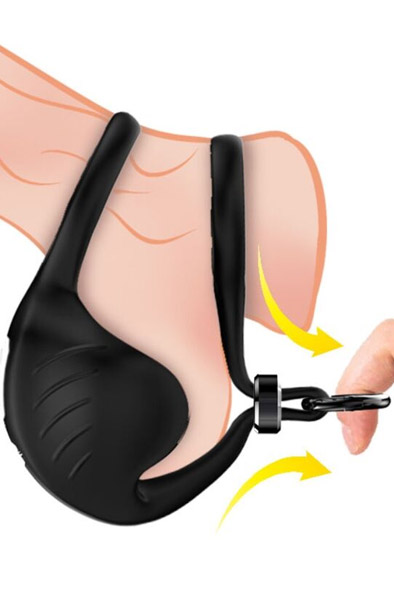 Manta Scrotum Vibrator Ring Pungvibrator