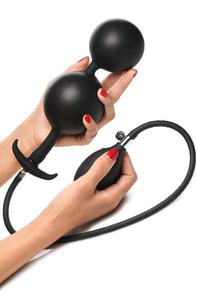 Master Series Inflatable Silicone Anal Plug Uppblåsbar analplugg