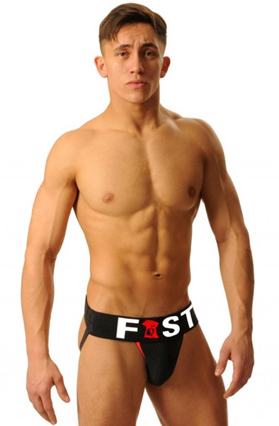 M&K Fist Logo Jock Black S Jockstrap