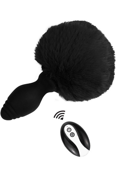 Tailyvibe Vibrating Plug With Pompon Analplugg med svans