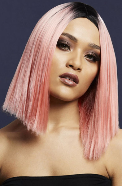 Fever Kylie Wig Two Toned Blend Coral Pink Peruk