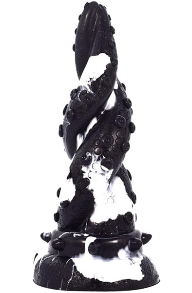Lamia Dildo Black/White 19,5 cm Monster dildo