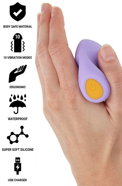 Ursula Stimulator 10 Vibrations Purple Minivibrator