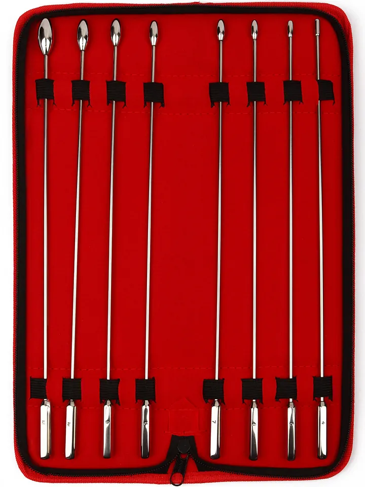 Mr Steel Rosebud Urethral Sounds 8-pack Dilator paket