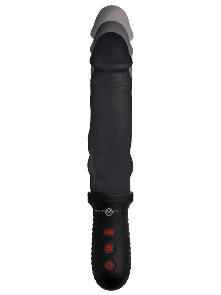8X Auto Pounder Vibrating & Thrusting Dildo Dildo med vibrator