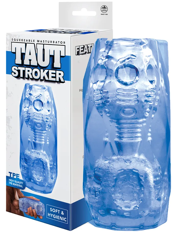 Taut Stroker Squeezable Masturbator Blue Stroker